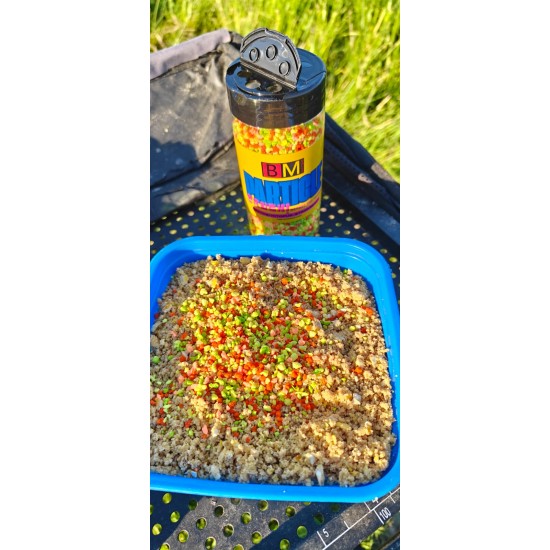 Particle Crush BM Baits - Color Mix Method And Feeder Squid-Octopus & Strawberry
